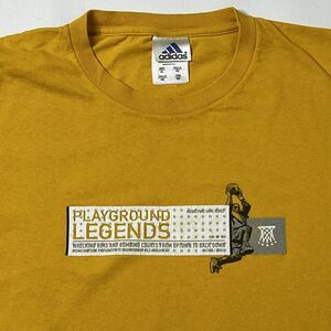 Adidas Puregame Series T-shirt Men's XL Yellow, Playground Legends, Made in USA